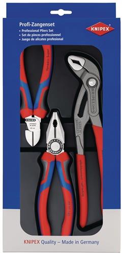 KNIPEX Zangensatz Bestseller-Paket Inh.3tlg.pol.Kunststoff-Tiefziehteil KNIPEX