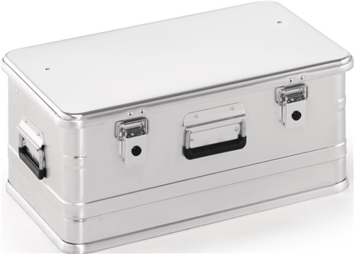 Nordwest Aluminiumbox L582xB385xH262mm 47l m.Klapphebelverschlüssen m.Bohrungen