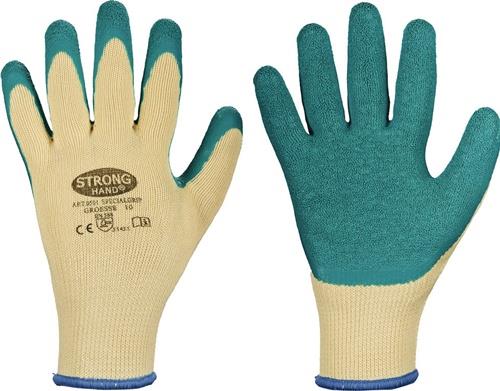 STRONGHAND Handschuhe Specialgrip Gr.10 gelb/grün EN 388 PSA II STRONGHAND