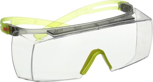 3M Schutzbrille SecureFit™ 3700 EN 166,EN 170 Bügel grau/lindgrün,Scheibe klar