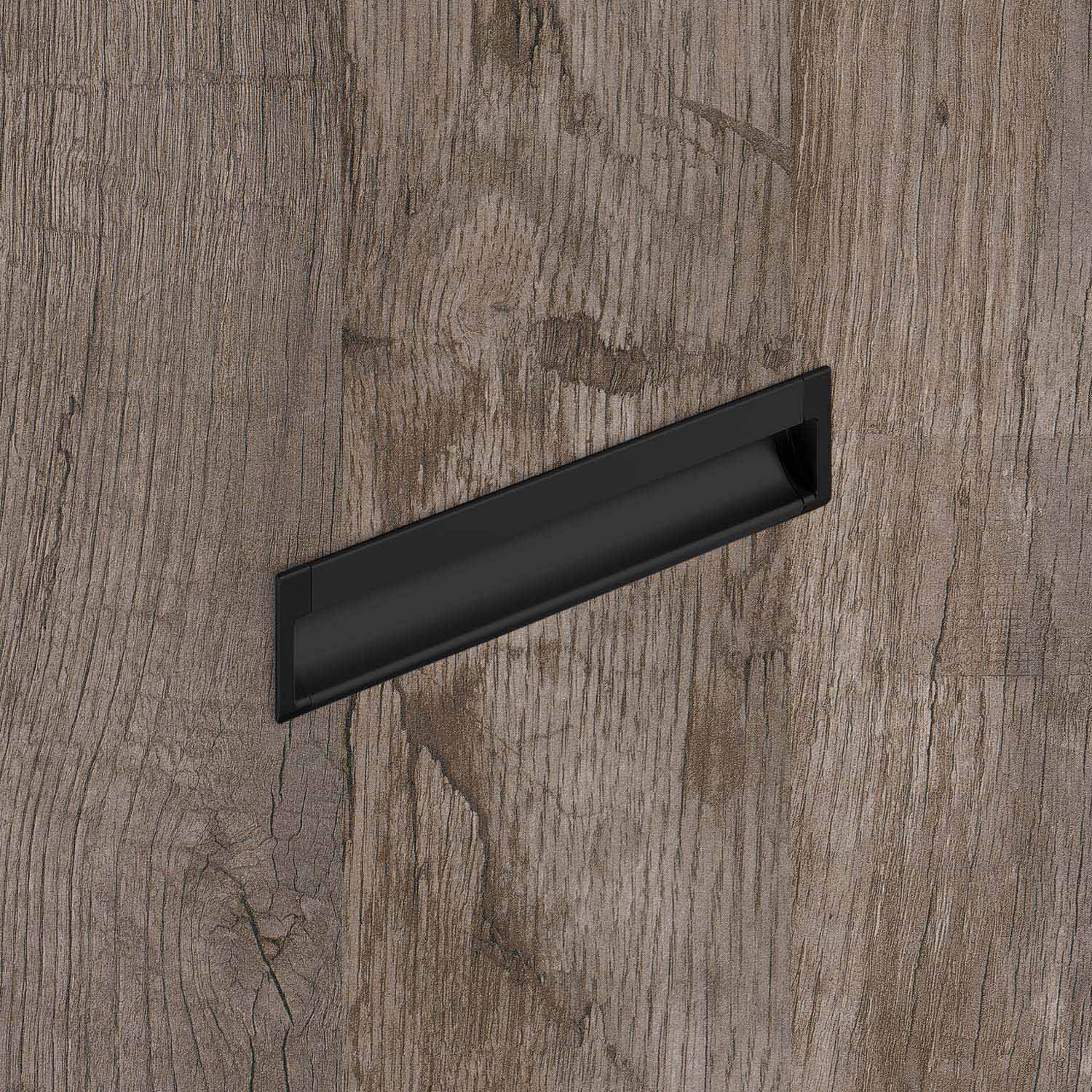 HETTICH Einsetzgriff Spira, L 2000 mm, B 43 mm, H 17.5 mm, Schwarz matt, 9347582