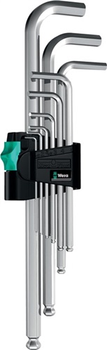 WERA Winkelschraubendrehersatz 950 PKL 7-tlg.Ku.-Halter SW 1,5-6mm Kugelk.