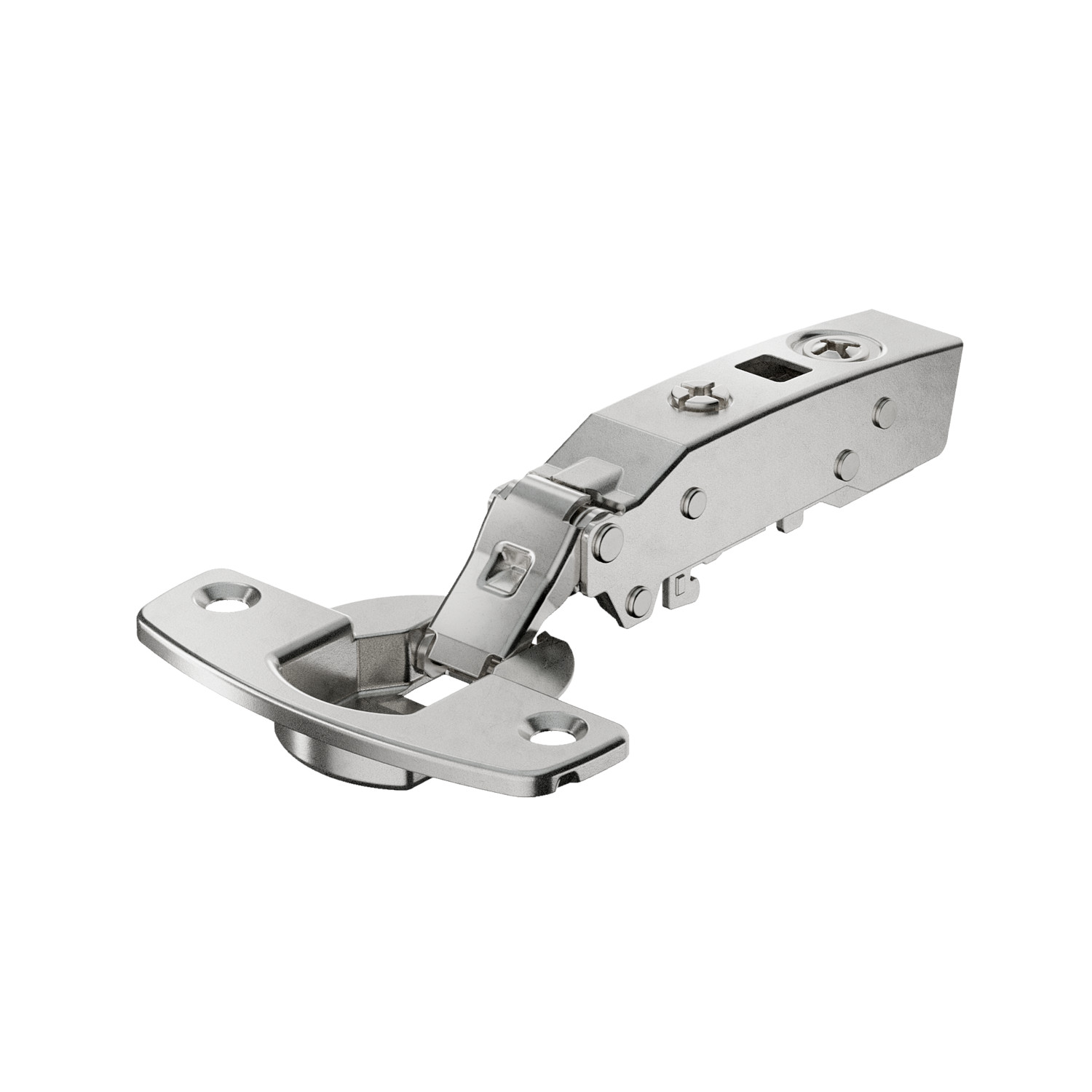 HETTICH Sensys Dünntürscharnier, Türdicke ab 10 mm, ohne integrierte Dämpfung (Sensys 8646), vernickelt, 9094360