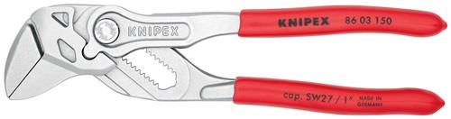 KNIPEX Zangenschlüssel L.150mm Spann-W.27mm verchr.Ku.-Überzug KNIPEX KNIPEX Zangenschlüssel L.150mm Spann-W.27mm verchr.Ku.-Überzug KNIPEX