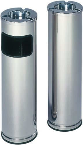 VAR Standascher D200xH660mm silber o.Einwurföffnung VA