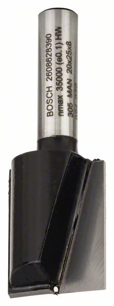 BOSCH Nutfräser Standard for Wood, 8 mm, D1 20 mm, L 25 mm, G 56 mm