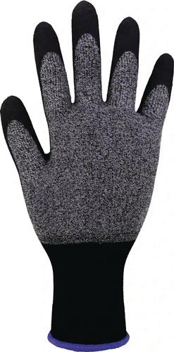 Feinstrickhandschuh HIT-200 Gr.10 grau/schwarz EN388,EN 21420:2020 PSA II ASATEX