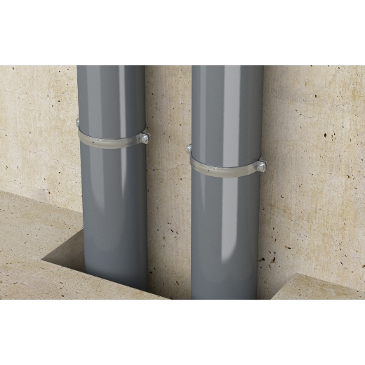 FISCHER Massivrohrschelle FRSMN 124-129 M10/M12