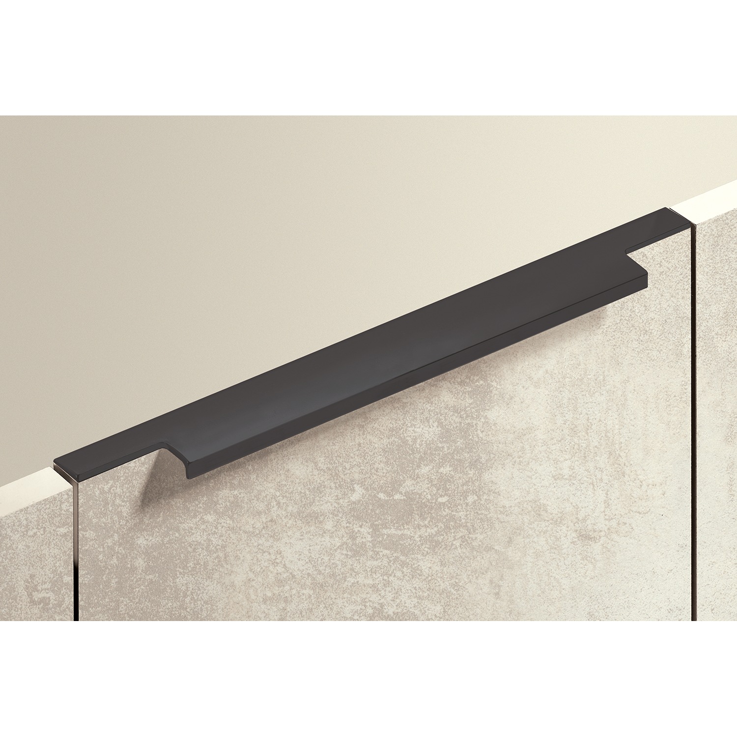 HETTICH Griffleiste Lamezia, L 895 mm, B 39 mm, Schwarz matt, 9265981