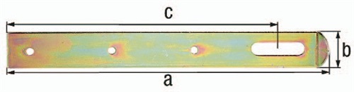 GAH Überfalle L.250x30mm B.30mm STA galv.gelb verz.GAH