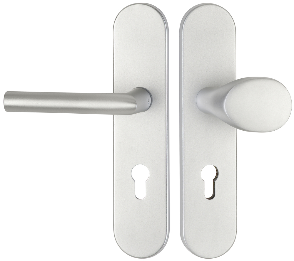 HERMAT Schutz-Wechselgarnitur mit Langschild BASIC 02 1902/2091.S/3128, Aluminium