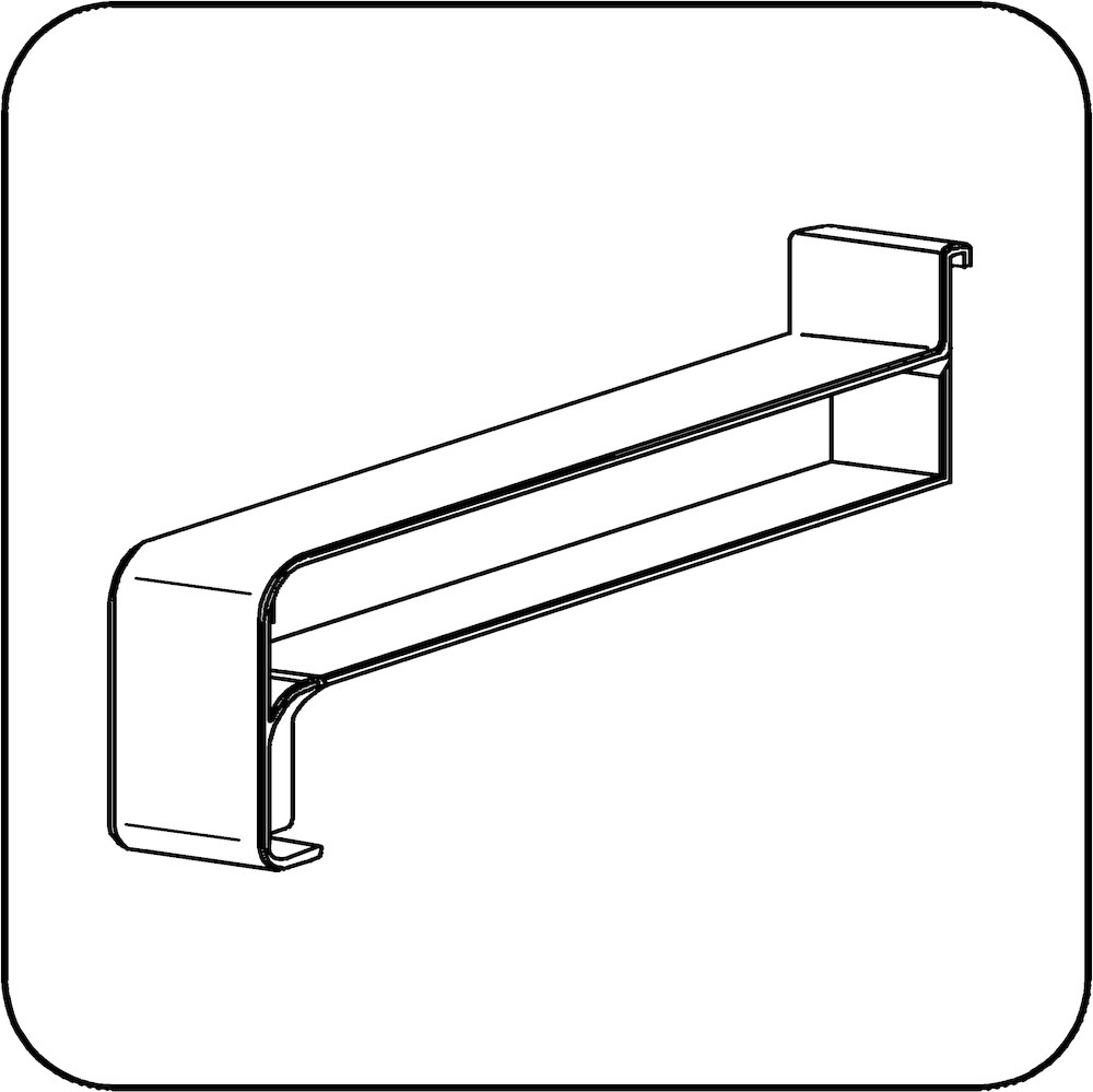 GUTMANN Gleitabschluss KF 250, 260 mm, ähnlich lichtgrau GUTMANN Gleitabschluss KF 250, 260 mm, ähnlich lichtgrau
