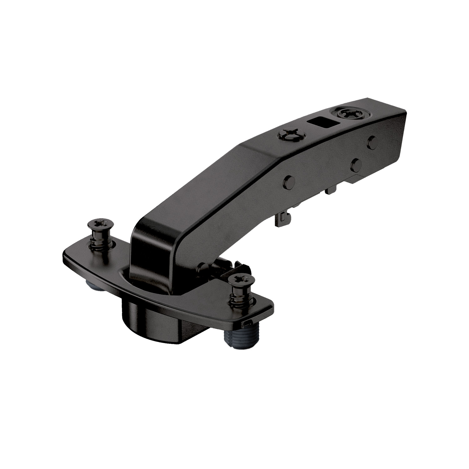 HETTICH Sensys Winkelscharnier W90 mit integrierter Dämpfung (Sensys 8639i W90), obsidianschwarz, 9091780