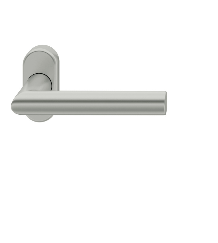 FSB FH Drücker-Halbgarnitur ohne Schlüsselrosette 09 1076, oval, VK 9 mm, Aluminium