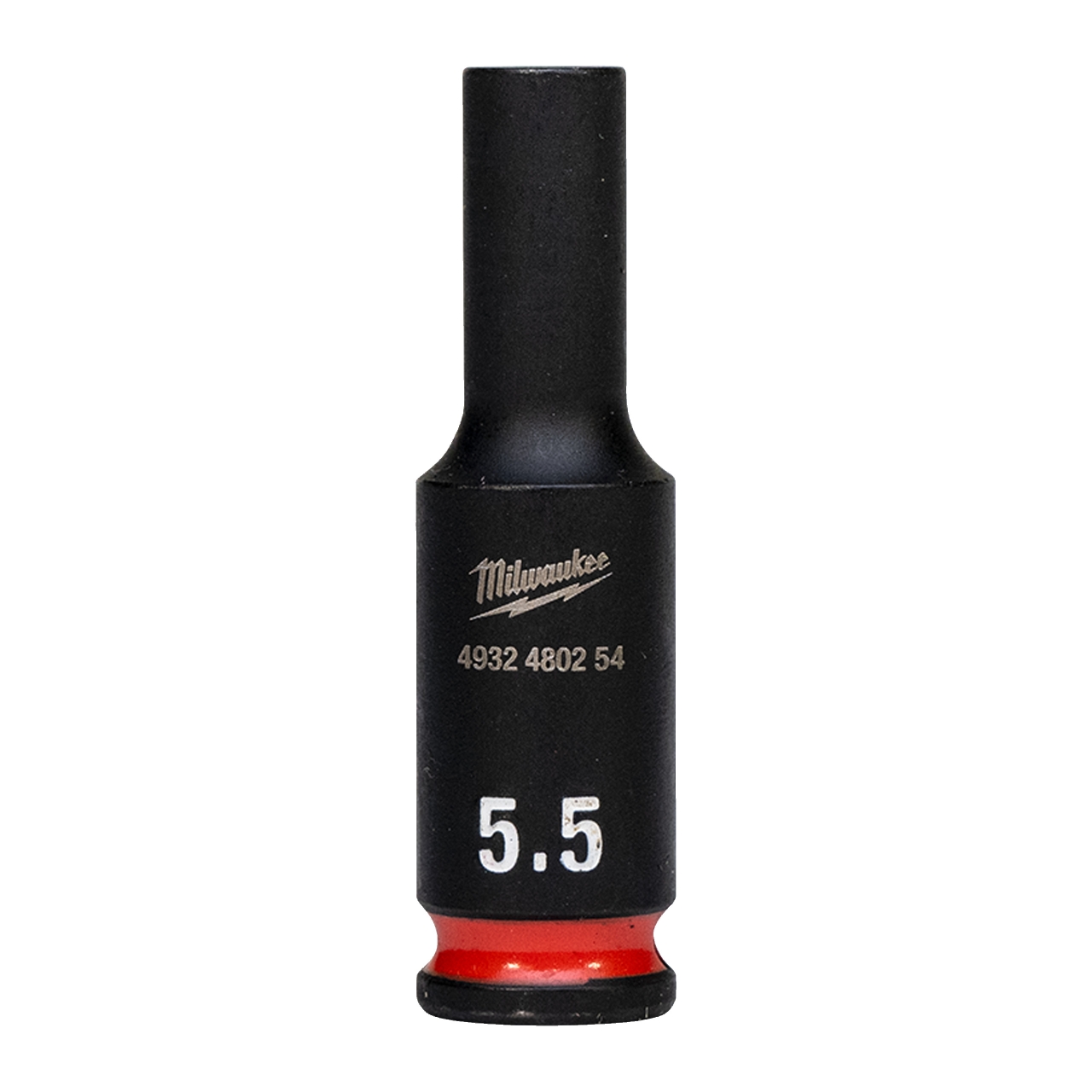 MILWAUKEE 5,5 x 50 mm SHOCKWAVE Schlagnuss 1/4" lang