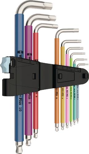 WERA Winkelschraubendrehersatz 3950 SPKL/9 SM 9-tlg.SW 1,5-10mm VA,farbcodiert WERA WERA Winkelschraubendrehersatz 3950 SPKL/9 SM 9-tlg.SW 1,5-10mm VA,farbcodiert WERA