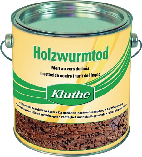 KLUTHE Holzschutzmittel Holzwurmtod farblos 2,5l Dose KLUTHE