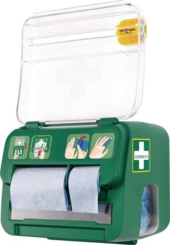 CEDERROTH Pflasterspender Soft Foam Spender 2-in-1 B142xH123xT138ca.mm grün,transparent