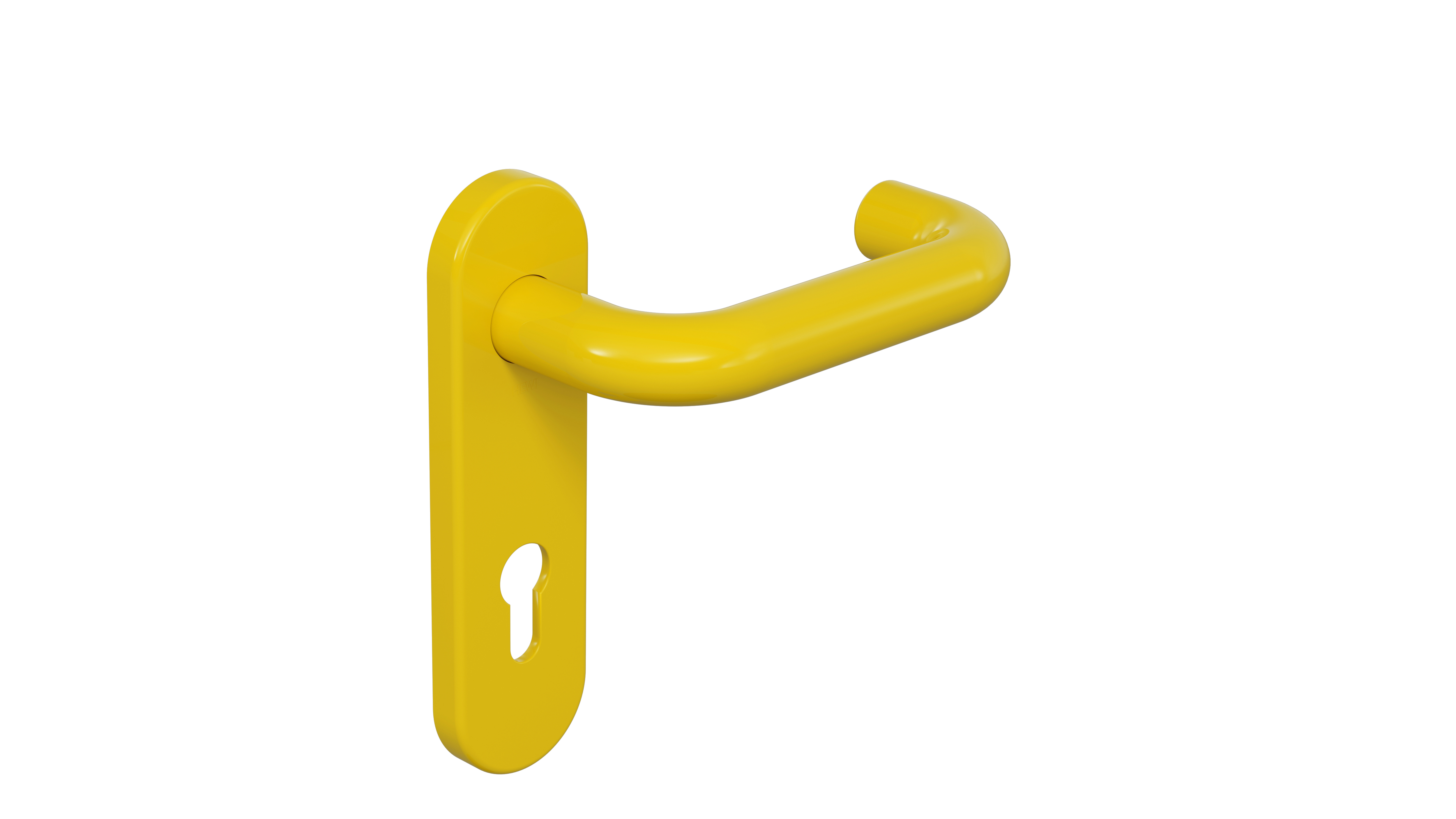 HEWI Zimmergarnitur, System 111, PZ, Vierkant 8, Türstärke 40, senfgelb