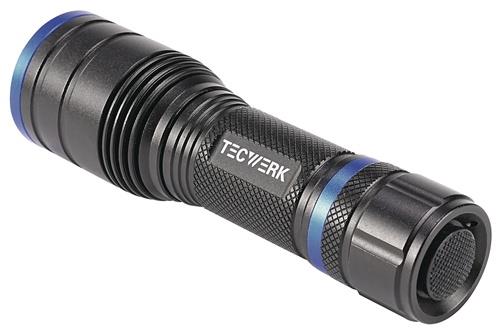 TECWERK LED-Taschenlampe 150-500 lm 3xAAA 100/170m schwarz TECWERK