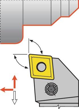 PROMAT Klemmdrehhalter PCLNL 3232 P12 li. vern. Außendrehen PROMAT