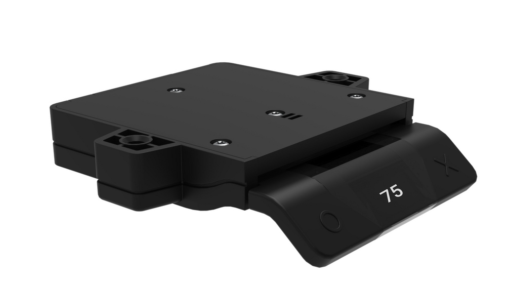 Veyhl Tischgestell Evotec 3D eckig, 3-Bein mit Display/Memory, 650 mm Hub, RAL 7016 anthrazitgrau (struktur)