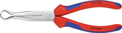 KNIPEX Mechanikerzange L.200mm Form 9 45Grad gew.Mehrkomp.-Hülle verchr.KNIPEX