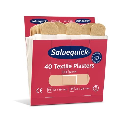 SALVEQUICK Pflasterstrips Salvequick elastisch 6 Nachfüllpack je 40 St.SALVEQUICK