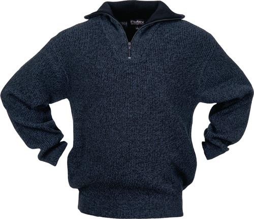 PROMAT Pullover Gr.XL schwarz/blau-meliert