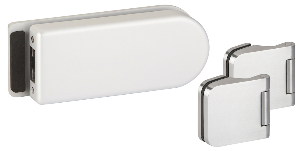 HERMAT Ganzglas Gegenkasten-Set VENEZIA 6014/6315.P, Edelstahl