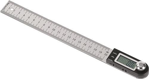 TECWERK Winkelmesser Schienen-L.200mm Abl.0,1Grad dig.TECWERK