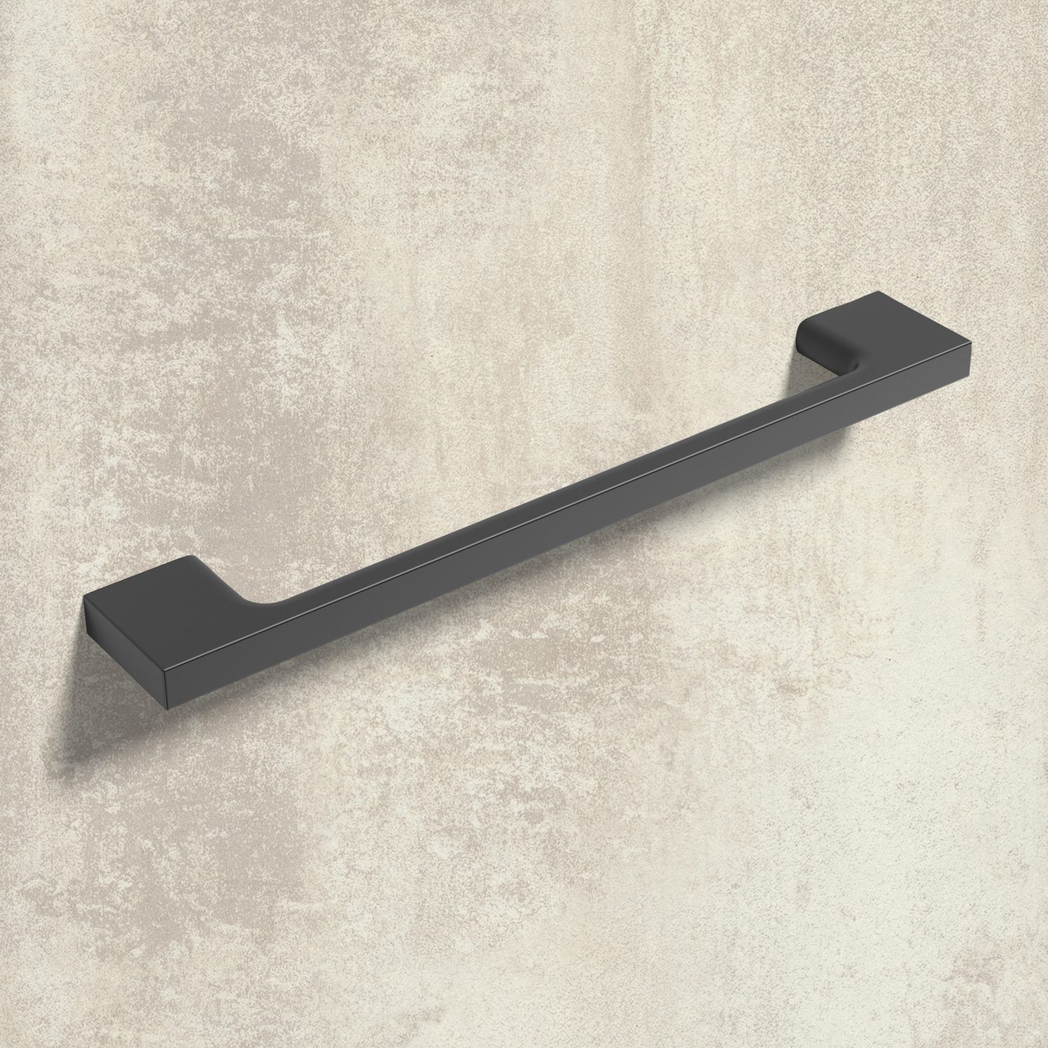 HETTICH Griff Belluno, •–• 224 / 256 mm, L 267 mm, B 9 mm, H 30 mm, Schwarz matt, 9270439