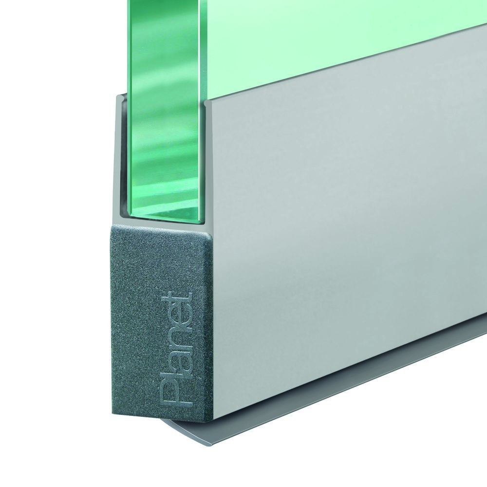 PLANET Glastürdichtung KG-F12s FH, schmal, Silikon 459 mm grau