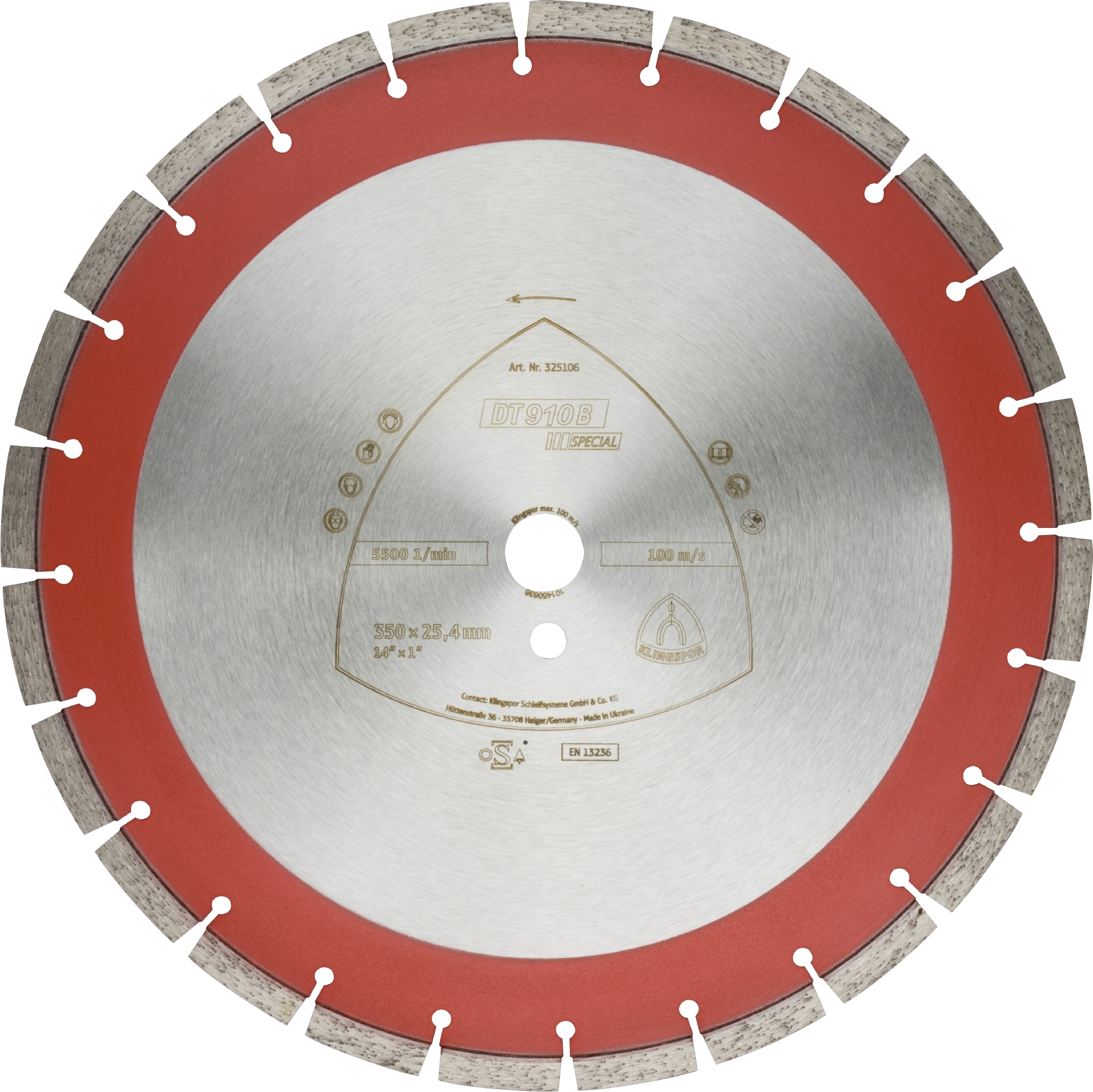 KLINGSPOR Diamanttrennscheibe DT 910 B Special