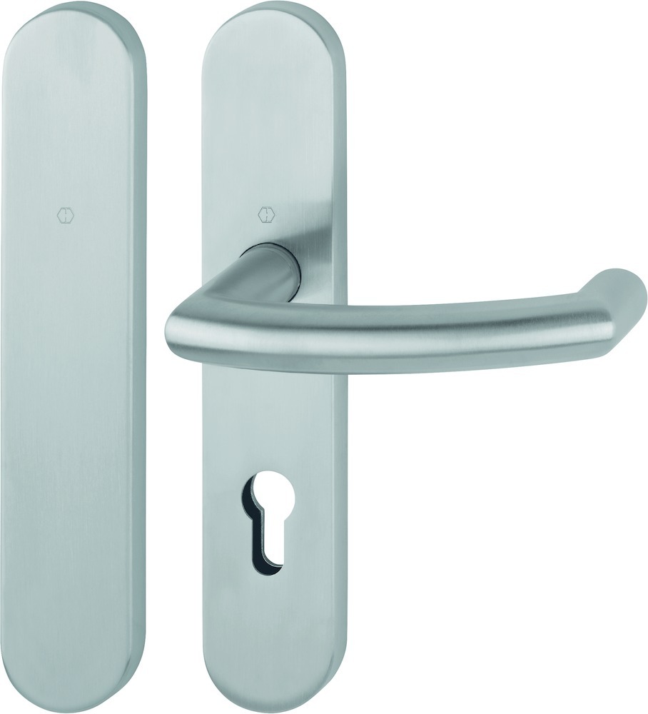 HOPPE® FH Standflügelgarnitur mit Langschild Trondheim FS-E1431/353H, Edelstahl, 11667849