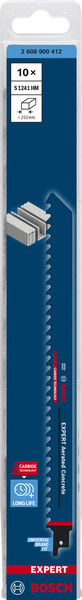 BOSCH EXPERT ‘Aerated Concrete’ S 1241 HM Säbelsägeblatt, 10 Stück. Für Säbelsägen