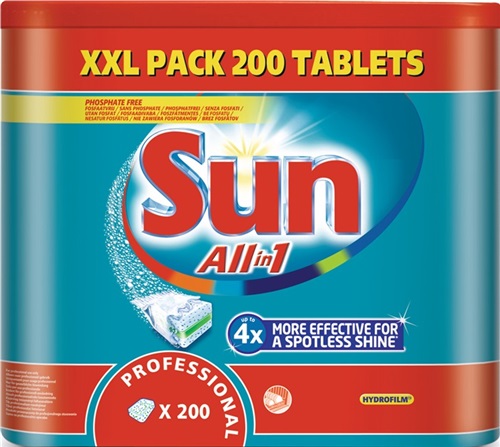 SUN Geschirrreiniger-Tabs Prof.200 St.Pk.SUN