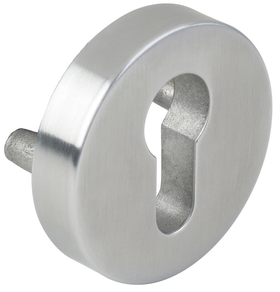 HERMAT Schutz-Schlüsselrosette 2073.S, außen, Edelstahl