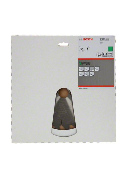 BOSCH Kreissägeblatt Optiline Wood, 216 x 30 x 2,6/1,6, 22