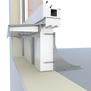 KNELSEN Fensterbankhalter T-AFBH34-begehbar 130-165