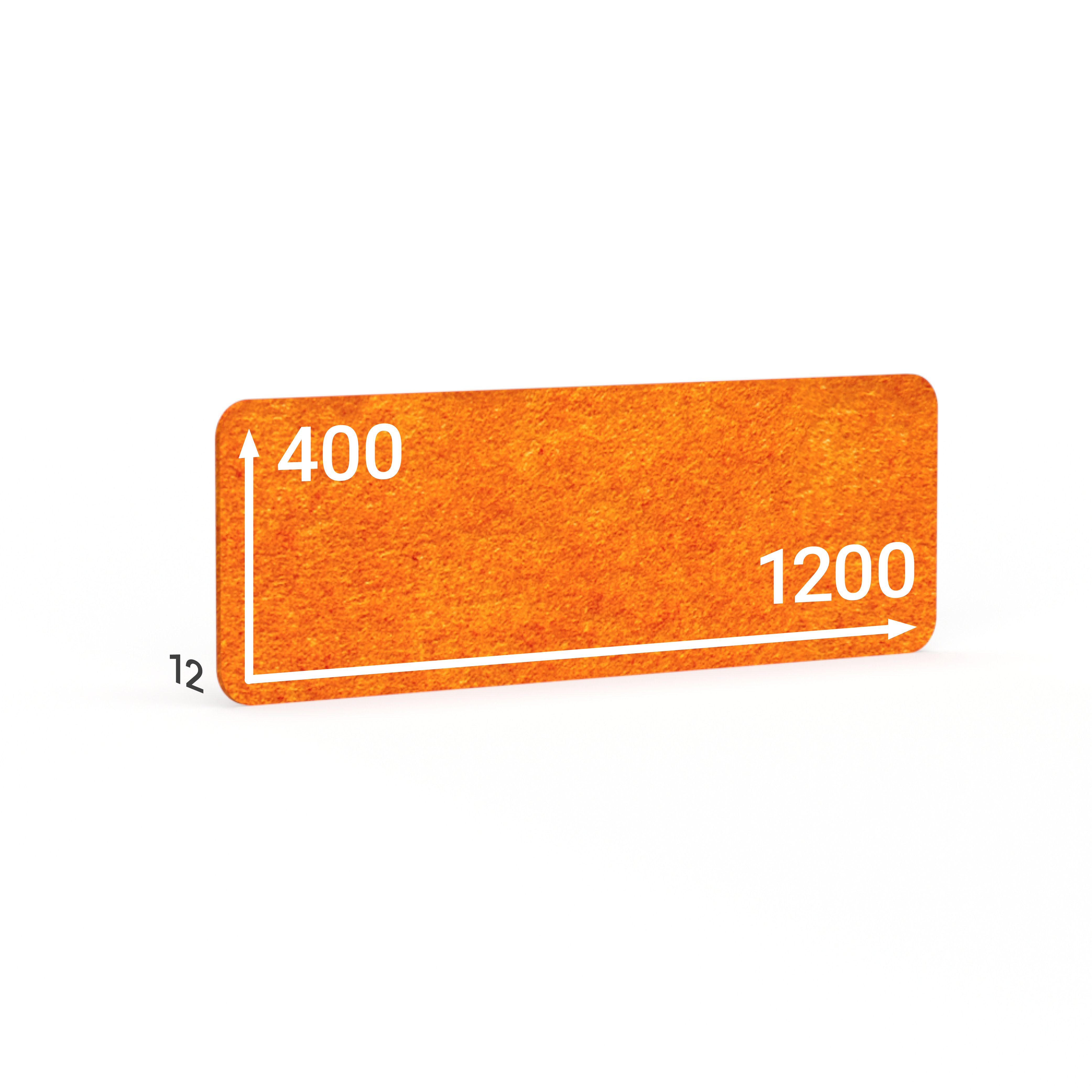 BMB AKUSTIX Vario eco, HxBxS: 400x1200x12 mm, Orange, AV06