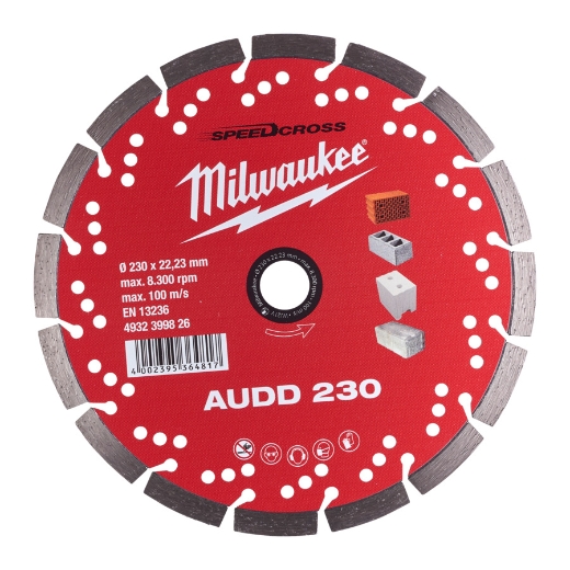 MILWAUKEE für abrasive Materialien Speedcross Diamanttrennscheibe AUDD 230 mm