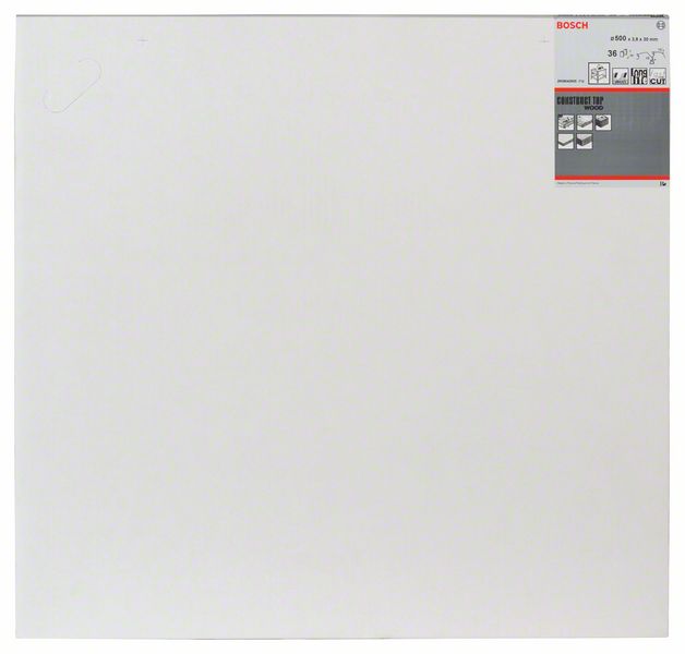 BOSCH Kreissägeblatt Construct Wood, 500 x 30 x 3,8 mm, 36