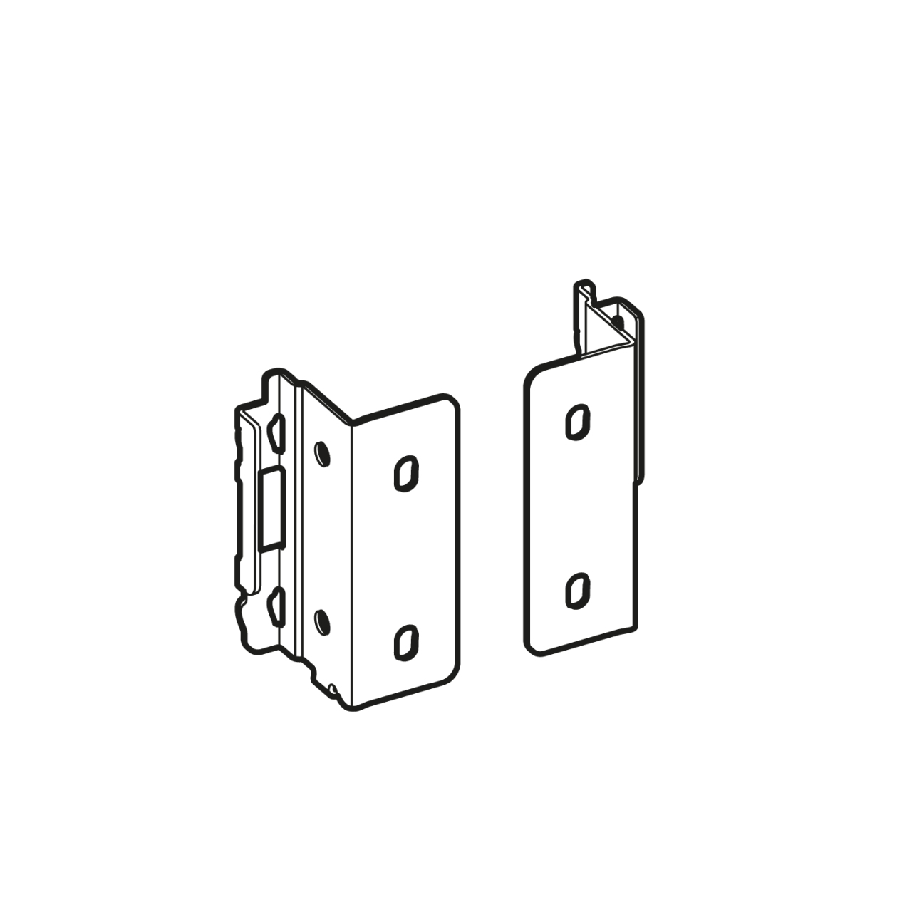 HETTICH AvanTech YOU Verbinder für Rückwandprofil, Systemhöhe 101 , silber, rechts, 9257667