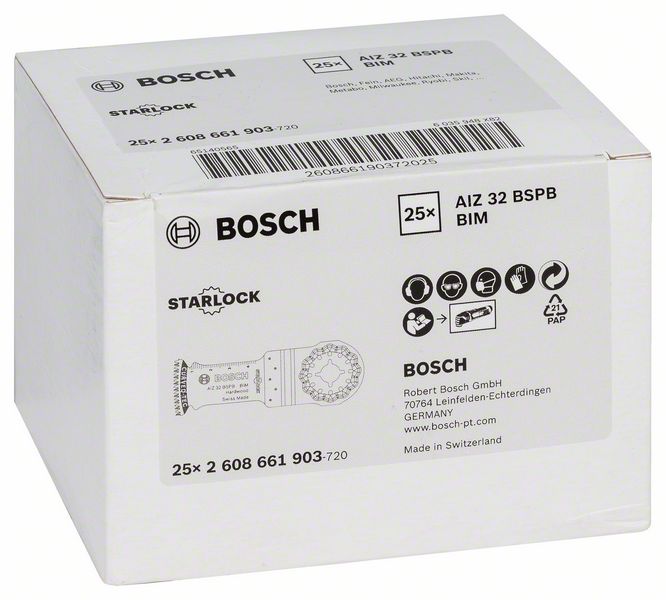 BOSCH BIM Tauchsägeblatt AIZ 32 BSPB, Hard Wood, 50 x 32 mm