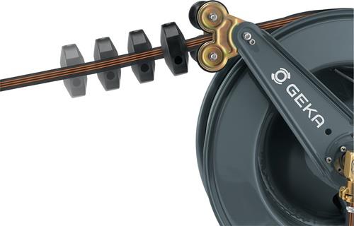 GEKA Schlauchaufroller PA30GSK Anschl.-Gew.33,25mm G 1 AG Zoll pulv.STA GEKA
