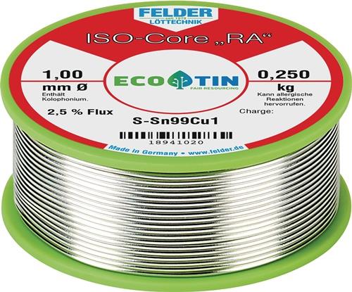 FELDER Lötdraht ISO-Core® RA 1,5mm 250g S-Sn99Cu1 FELDER