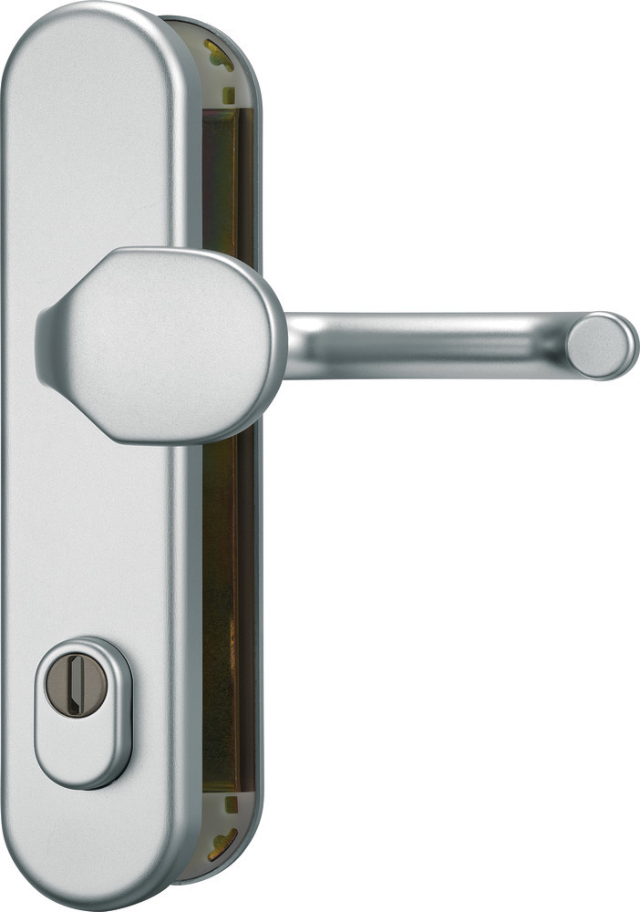 ABUS Schutz-Wechselgarnitur mit Langschild KLZS714, oval, Aluminium