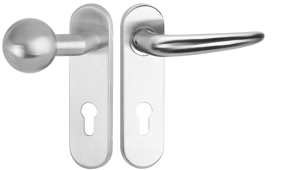 HERMAT FH Wechselgarnitur mit Kurzschild BASIC 06 1806 FS/2006 KU/3126/GK, Edelstahl