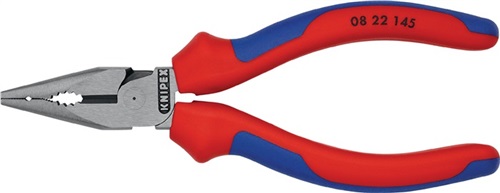 KNIPEX Spitzkombizange L.145mm pol.Mehrkomp.-Hülle schwarz atram.KNIPEX